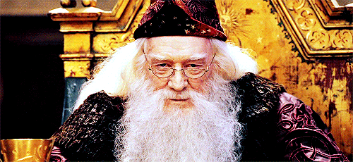 Dumbledore winking