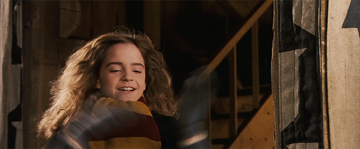 Hermione clapping