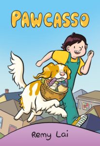 Pawcasso Cover featuring a girl and a dog